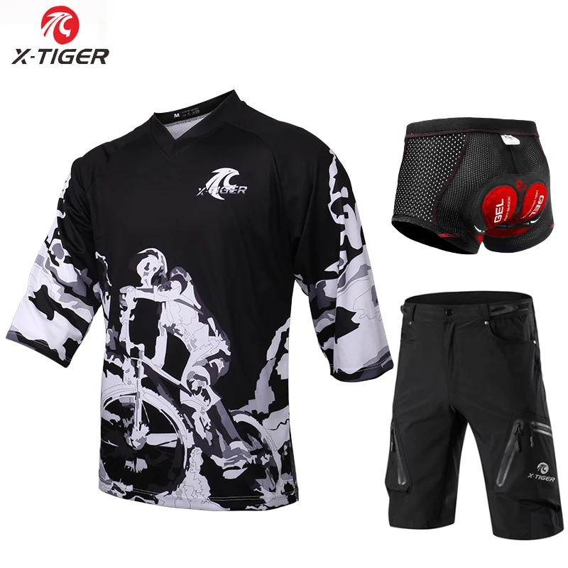 X-TIGER Bicycle Downhill Jersey Set Men's Summer Middle Sleeve DH Shirt Loose Fit Lightweight Outdoor Sports Cycling Clothes
X-TIGER Bicycle Downhill Jersey Set Men's Summer Middle Sleeve DH Shirt Loose Fit Lightweight Outdoor Sports Cycling Clothes