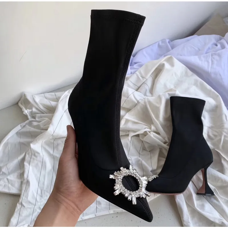 Elastic Women's Ankle Boots Fall Winter Comfort Triangle High Heel Office Ladies Shoes High Heels Socks Boots women shoes
Elastic Women's Ankle Boots Fall Winter Comfort Triangle High Heel Office Ladies Shoes High Heels Socks Boots women shoes