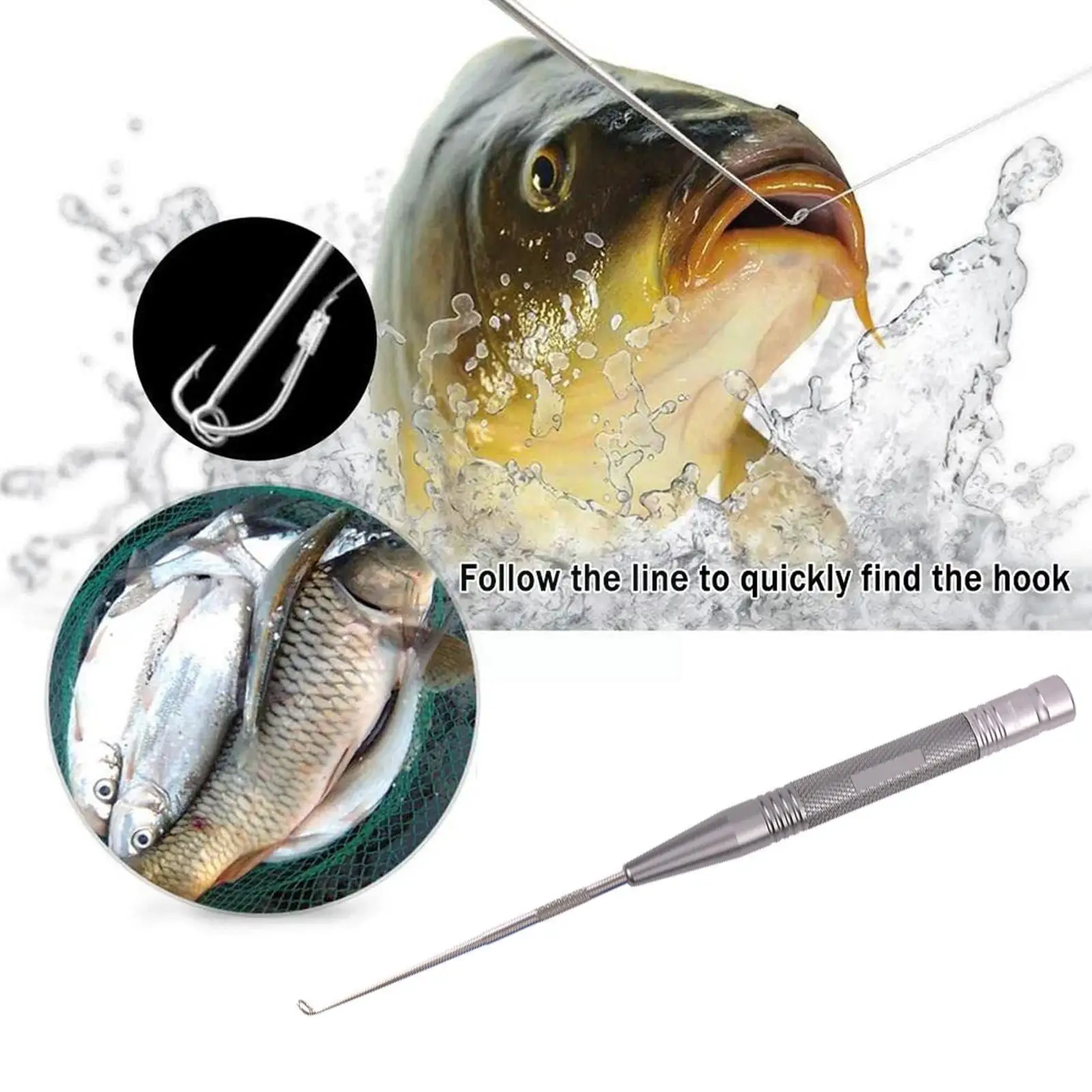 2 In 1 Hook Picker Fishing Line Knotter Tying Tools Extractor Hooks Tackle Knot Fish Picker Accessories Remover Decoupling K8E0
2 In 1 Hook Picker Fishing Line Knotter Tying Tools Extractor Hooks Tackle Knot Fish Picker Accessories Remover Decoupling K8E0