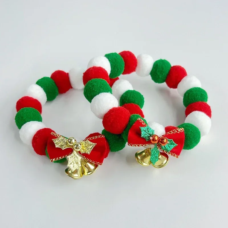 Pet Collar Christmas Bowknot Pom Pet Necklace Collar Multicolor Dog Accessories Cute Kitten Festivel Pet Collar with Bell
Pet Collar Christmas Bowknot Pom Pet Necklace Collar Multicolor Dog Accessories Cute Kitten Festivel Pet Collar with Bell