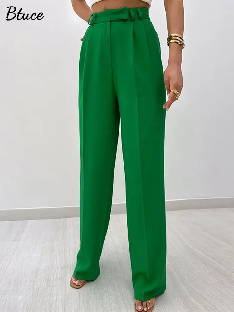 2022 Chic Zipper Pockets Green High Waist Pants Women's Leisure Straight Suit Trouser Autumn Female Commuter Wide Leg Trousers
2022 Chic Zipper Pockets Green High Waist Pants Women's Leisure Straight Suit Trouser Autumn Female Commuter Wide Leg Trousers