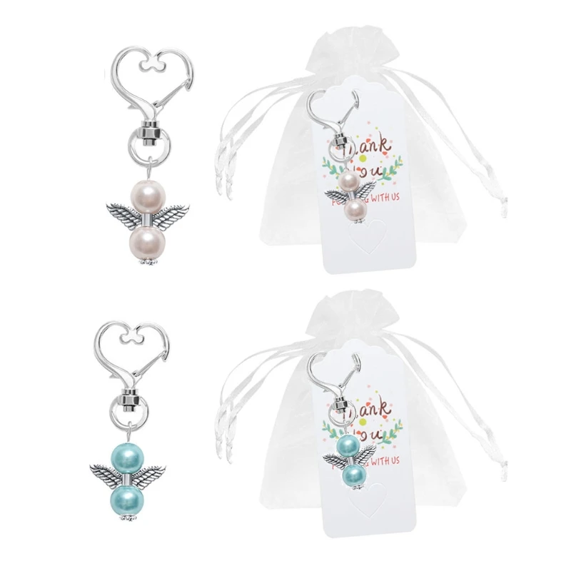 Q81D 24Pcs Angel Favor Keychains Plus Organza Bags Plus Thank You Kraft Tags Guest Return Favors for Baby Shower Bridal Shower
Q81D 24Pcs Angel Favor Keychains Plus Organza Bags Plus Thank You Kraft Tags Guest Return Favors for Baby Shower Bridal Shower