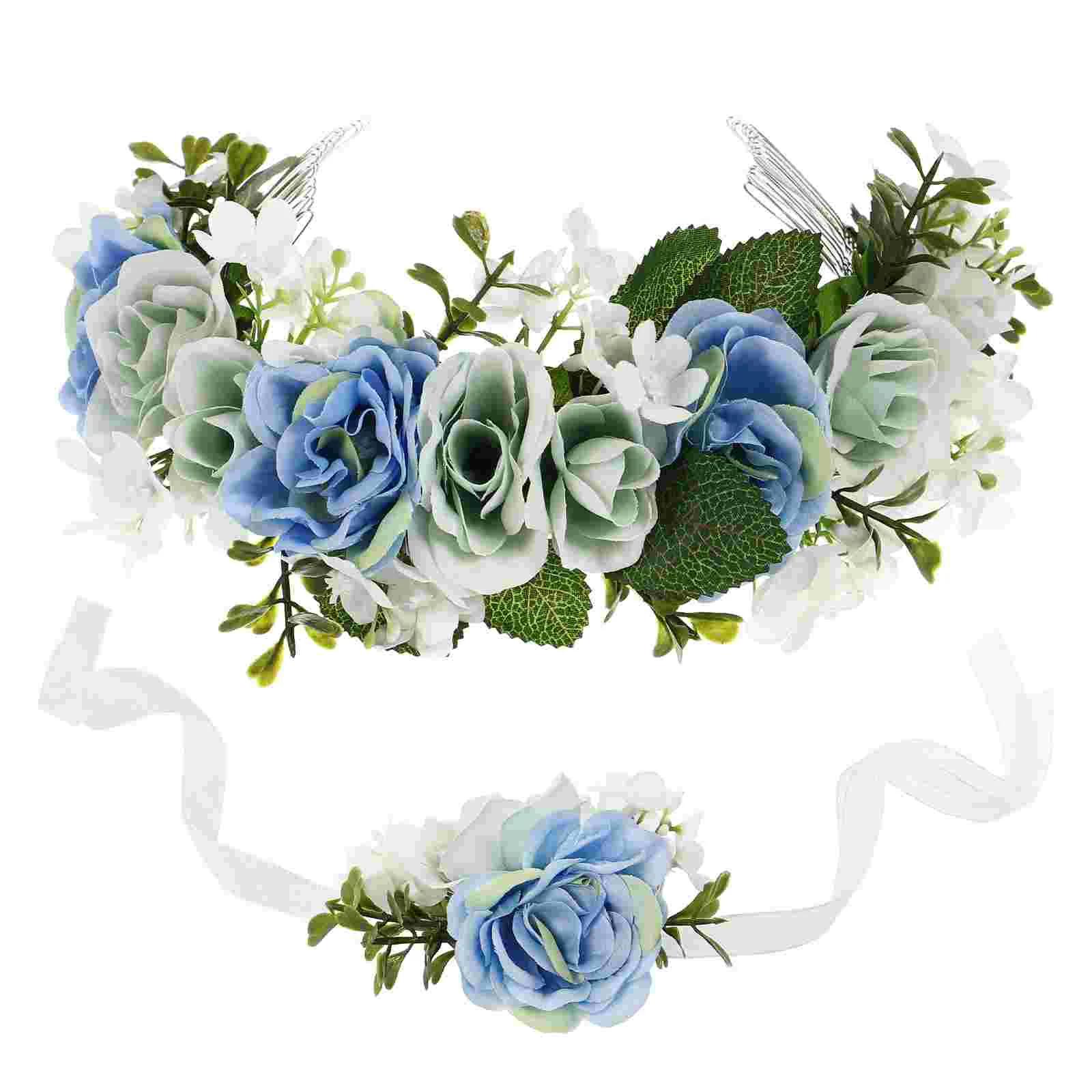 Flower Wreath Floralgarland Headband Hair Girlwedding Headpiece Wristset Rose Goddess Bride
Flower Wreath Floralgarland Headband Hair Girlwedding Headpiece Wristset Rose Goddess Bride