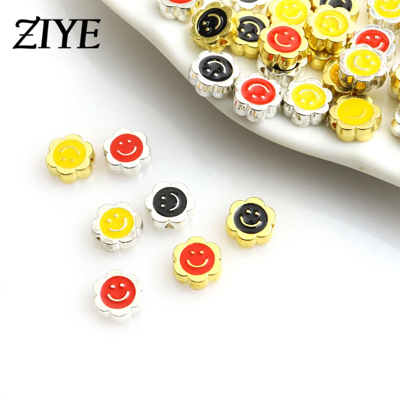 20pcs 9x10mm Cartoon Smiley Daisy Enamel Flower Spacer Beads for Jewelry Making Earring Pendant Necklace Accessories DIY Finding
20pcs 9x10mm Cartoon Smiley Daisy Enamel Flower Spacer Beads for Jewelry Making Earring Pendant Necklace Accessories DIY Finding