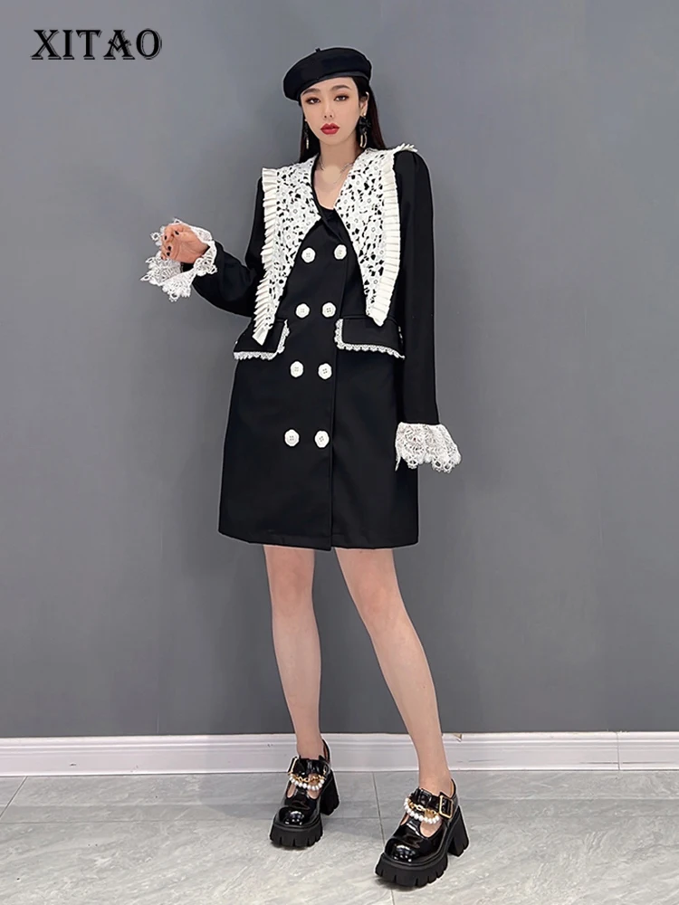 XITAO Double Breasted Blazer Women Korea 2022 Spring New Personality Fashion Loose Turn-down Collar Full Sleeve Blazer WMD5405
XITAO Double Breasted Blazer Women Korea 2022 Spring New Personality Fashion Loose Turn-down Collar Full Sleeve Blazer WMD5405