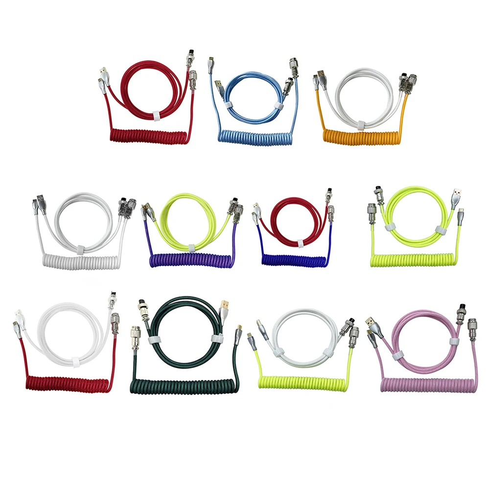 Type-C to USB Cable Mechanical Keyboard Aviation Connector Spiral Keyboard Data Spiral Line Rear Aviation
Type-C to USB Cable Mechanical Keyboard Aviation Connector Spiral Keyboard Data Spiral Line Rear Aviation