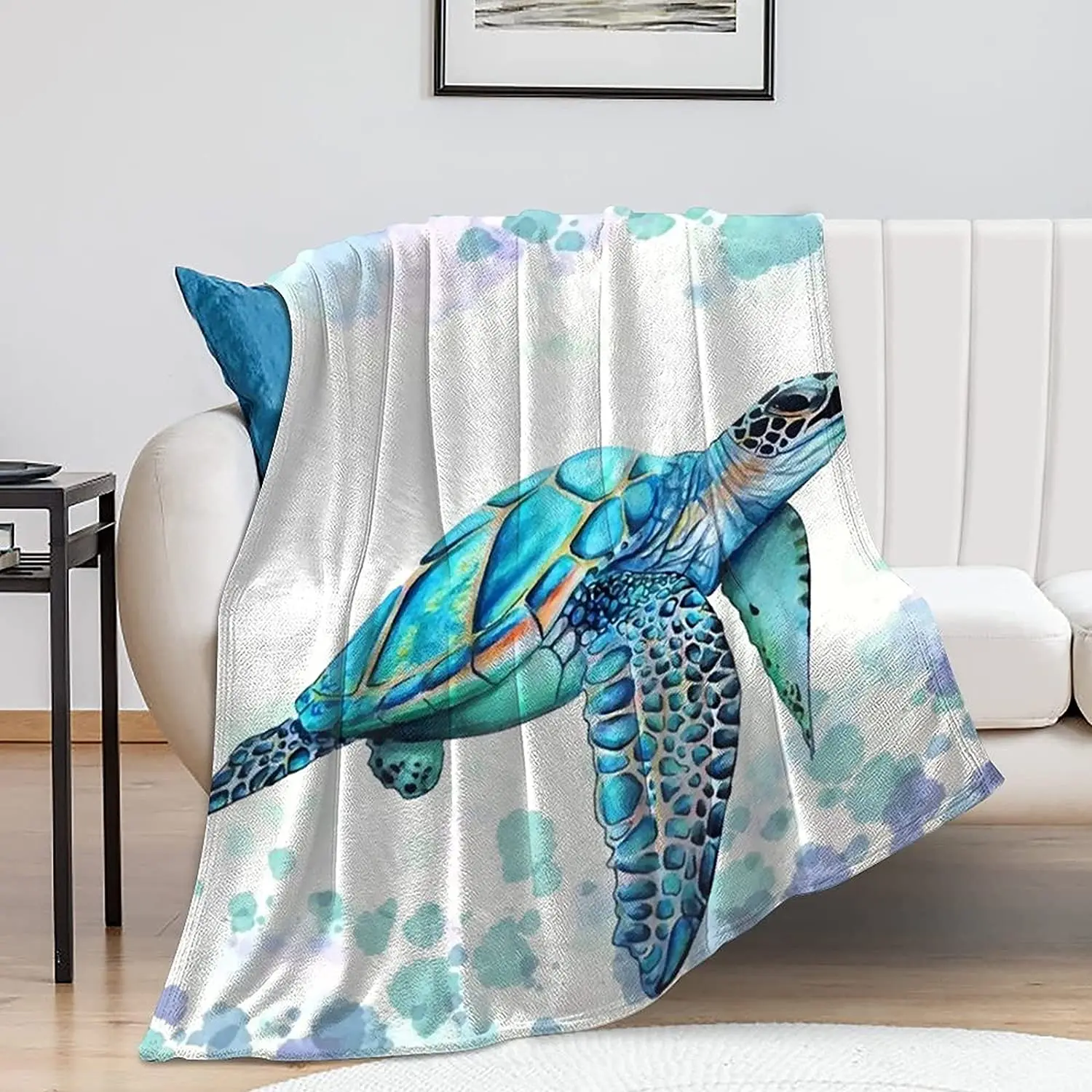 Turtle Throw Plush Blanket Marine Life Lightweight Soft Flannel Fleece Blankets Sea Turtle Print Bedding Blanket for Couch Bed
Turtle Throw Plush Blanket Marine Life Lightweight Soft Flannel Fleece Blankets Sea Turtle Print Bedding Blanket for Couch Bed