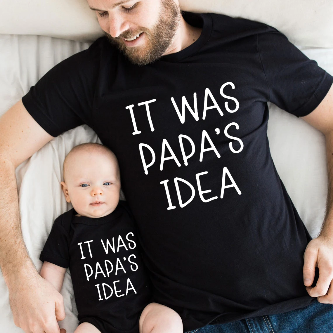 It Was Papa's Idea Funny Papa Shirt Dad and Son Shirt Father's Day Shirt New Dad Gift Shirt Father and Baby Shirt Baby Boy m
It Was Papa's Idea Funny Papa Shirt Dad and Son Shirt Father's Day Shirt New Dad Gift Shirt Father and Baby Shirt Baby Boy m
