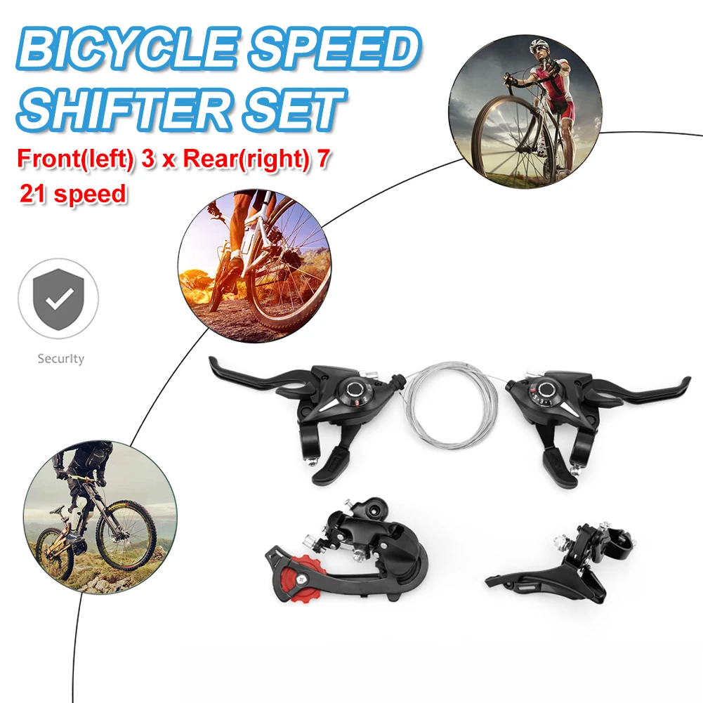 1Pc Bike Speed Shifter Brake Lever Combo For Mountain Road Bike 21 Speed Gear Shifter Set With Front Rear Derailleur Cable
1Pc Bike Speed Shifter Brake Lever Combo For Mountain Road Bike 21 Speed Gear Shifter Set With Front Rear Derailleur Cable