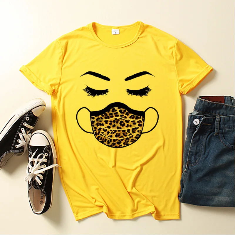 Mask Creativity Eyelash Print Women T Shirt Short Sleeve O Neck Loose Women Tshirt Ladies Fashion Tee Shirt Tops Clothes Mujer
Mask Creativity Eyelash Print Women T Shirt Short Sleeve O Neck Loose Women Tshirt Ladies Fashion Tee Shirt Tops Clothes Mujer