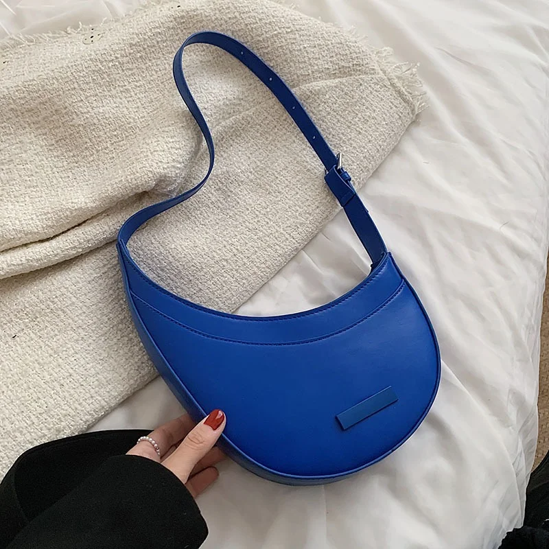 Elegant Solid Colour Saddle Shoulder Bag For Women Quality PU Leather Female Underarm Bag Ladies Fashionable Purses and Handbags
Elegant Solid Colour Saddle Shoulder Bag For Women Quality PU Leather Female Underarm Bag Ladies Fashionable Purses and Handbags