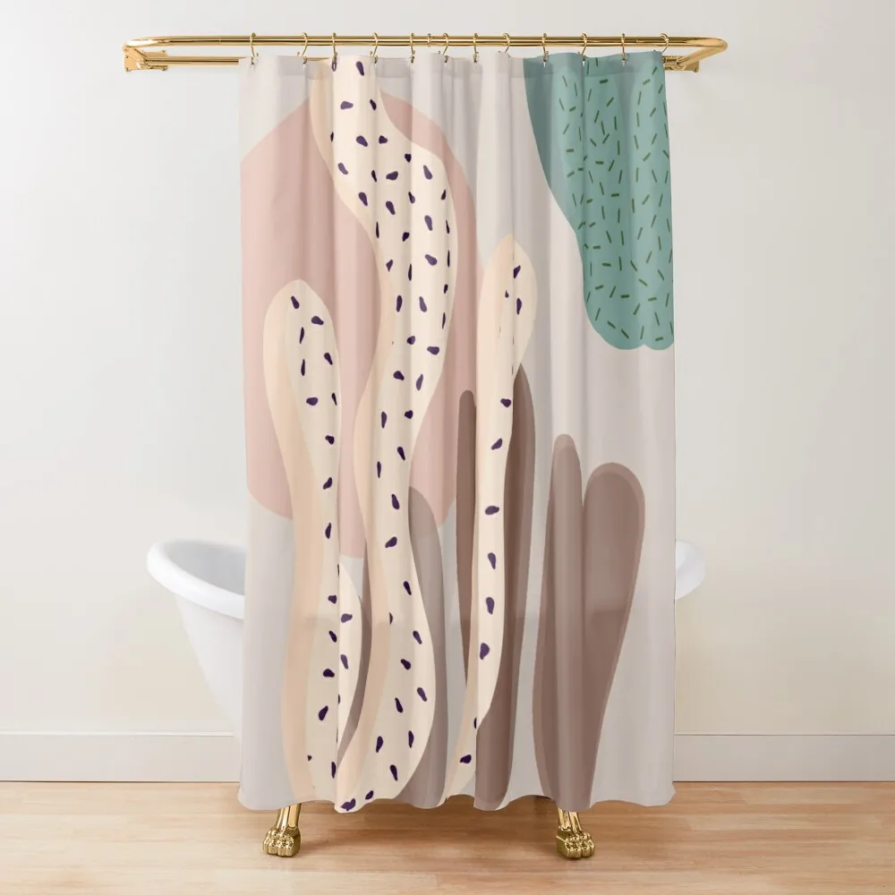 

Desert Southwest Cactus Abstract Window Roller Bathroom Products Bathroom Deco Elegant Shower Curtains