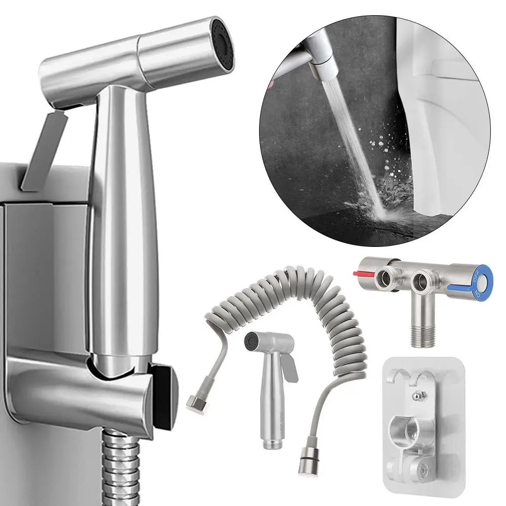 Steel Hand Sprayer Toilet Accessories Self Cleaning Bidet Shower Shower Head Hand Bidet Faucet Toilet Bidet Sprayer
Steel Hand Sprayer Toilet Accessories Self Cleaning Bidet Shower Shower Head Hand Bidet Faucet Toilet Bidet Sprayer