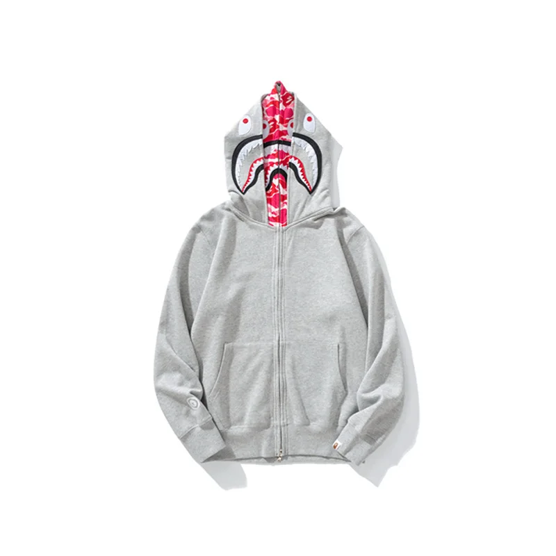 Wholesale Tide Brand 2022 New Bape Shark Wgm Letter Patch Men And Women Cotton Double Hood Hooded Full Zipper Sweater
Wholesale Tide Brand 2022 New Bape Shark Wgm Letter Patch Men And Women Cotton Double Hood Hooded Full Zipper Sweater
