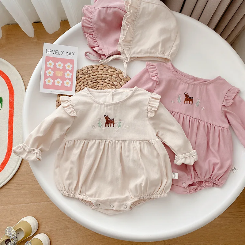 Детские комбинезоны Mengoqq с длинным рукавом, с рюшами и вышивкой, комбинезоны для новорожденных, хлопковые комбинезоны для новорожденных 0-24 ...
Детские комбинезоны Mengoqq с длинным рукавом, с рюшами и вышивкой, комбинезоны для новорожденных, хлопковые комбинезоны для новорожденных 0-24 ...