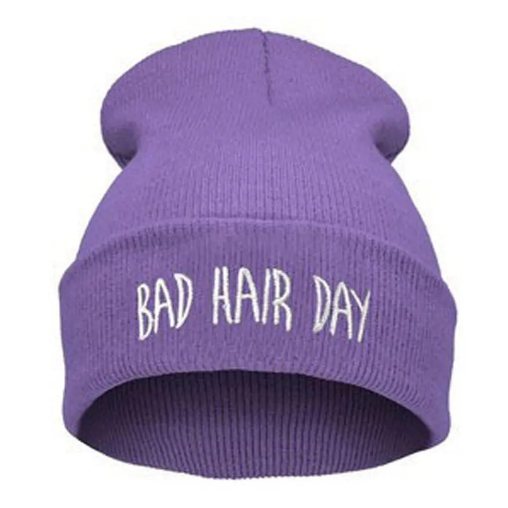 Fashion Skullies Beanies Woman Bad Hair Day Hats Winter Unisex Casual Male Cap Boy Hip Hop Embroidery Autumn Knitted Hat Female
Fashion Skullies Beanies Woman Bad Hair Day Hats Winter Unisex Casual Male Cap Boy Hip Hop Embroidery Autumn Knitted Hat Female