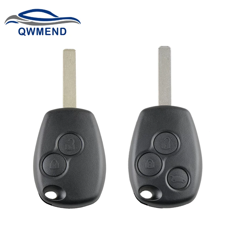 QWMEND для Renault Key Shell 2/3 Автомобильный Брелок дистанционного управления с ключом