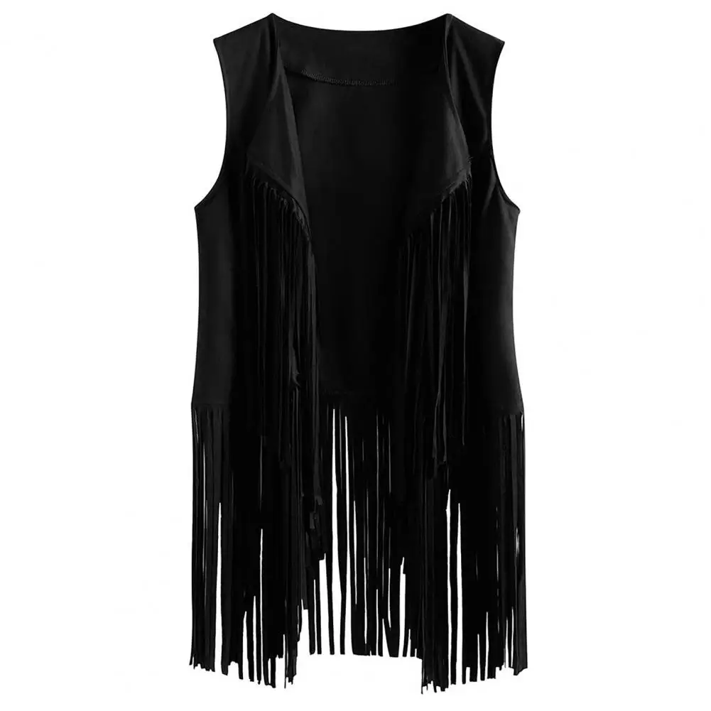 Lady Tassel Waistcoat Vintage Western Cowboy Cosplay Hippie Sleeveless Women's Waistcoat Fringed Tassel Cardigan for Stage
Lady Tassel Waistcoat Vintage Western Cowboy Cosplay Hippie Sleeveless Women's Waistcoat Fringed Tassel Cardigan for Stage