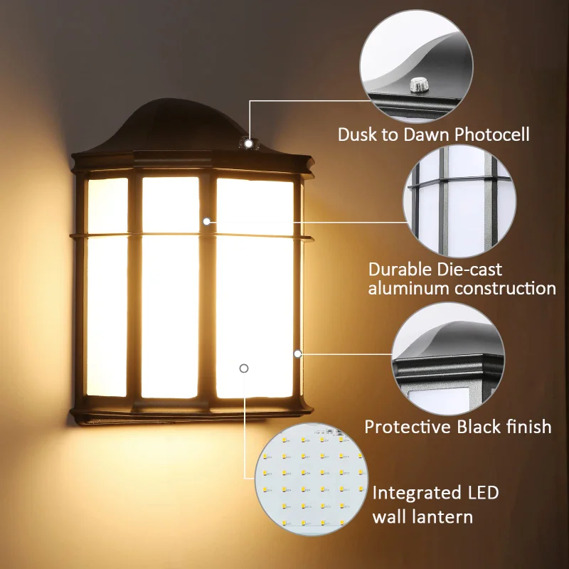 LED Outdoor Wall Light Lantern Decorative Traditional For Hotel Corridor Aisle Porch Fixtures Mount
LED Outdoor Wall Light Lantern Decorative Traditional For Hotel Corridor Aisle Porch Fixtures Mount