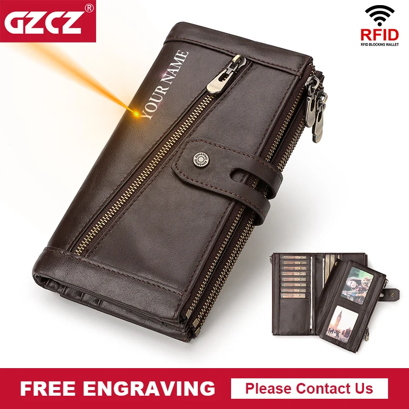 100% Genuine Leather Men Wallet Detachable Phone Pocket Lady Purse RFID Blocking Card Holder For Men With Free Engraving Service
100% Genuine Leather Men Wallet Detachable Phone Pocket Lady Purse RFID Blocking Card Holder For Men With Free Engraving Service