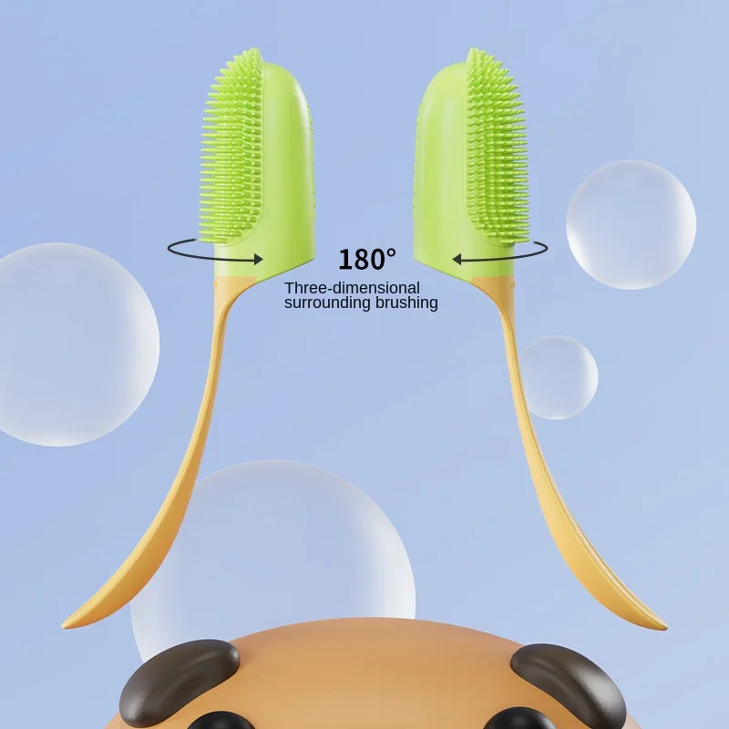 Pet toothbrush Finger toothbrush Soft glue with handle Tooth cleaning brush Dog and cat Oral cleaning tool
Pet toothbrush Finger toothbrush Soft glue with handle Tooth cleaning brush Dog and cat Oral cleaning tool