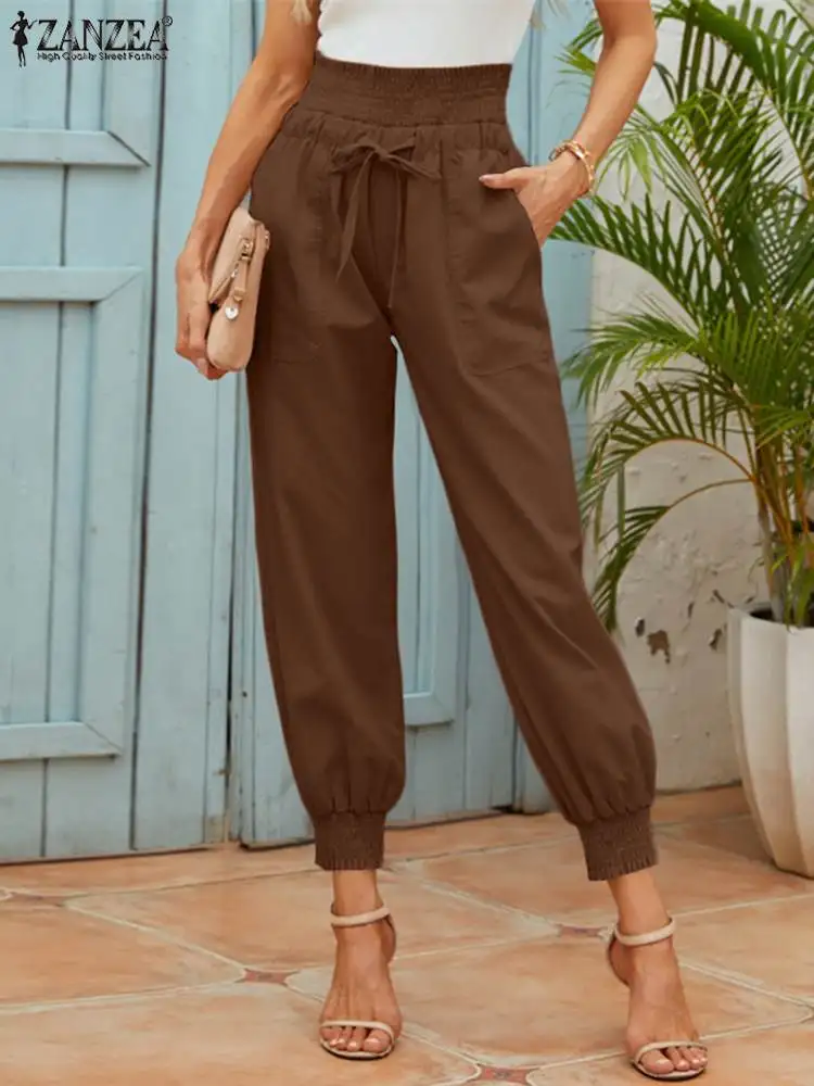 Oversized 2022 Pants Women Fashion OL High Waist Trousers Office Lady Elegant Wide Leg Pant Bottom ZANZEA Loose Pantalon Palazzo
Oversized 2022 Pants Women Fashion OL High Waist Trousers Office Lady Elegant Wide Leg Pant Bottom ZANZEA Loose Pantalon Palazzo