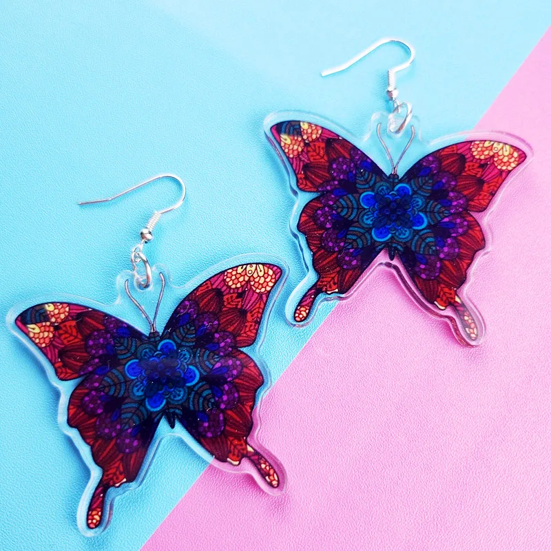 Novelty Mandala Butterfly Acrylic Earrings Cute and Creative Earrings Kawaii Animal Jewelry Unique and Funny Women's Gift
Novelty Mandala Butterfly Acrylic Earrings Cute and Creative Earrings Kawaii Animal Jewelry Unique and Funny Women's Gift