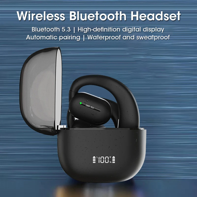 Новинка 2023, Беспроводные спортивные наушники K11 с подвесными ушками, Bluetooth 5,3, шумоподавление, сверхдлительный Срок службы батареи, Bluetooth-гарнитура
Новинка 2023, Беспроводные спортивные наушники K11 с подвесными ушками, Bluetooth 5,3, шумоподавление, сверхдлительный Срок службы батареи, Bluetooth-гарнитура