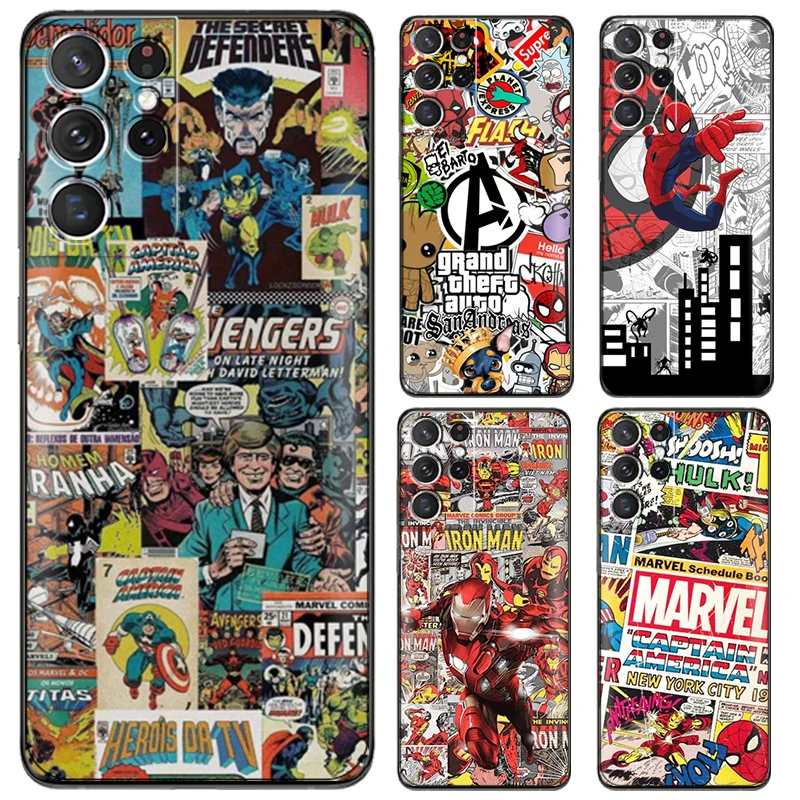 Marvel Spiderman Comics For Samsung Galaxy S22 Ultra S21 S20 FE Plus Ultra 5G S10 Lite S10E Plus 5G Phone Case Funda Shell Back
Marvel Spiderman Comics For Samsung Galaxy S22 Ultra S21 S20 FE Plus Ultra 5G S10 Lite S10E Plus 5G Phone Case Funda Shell Back