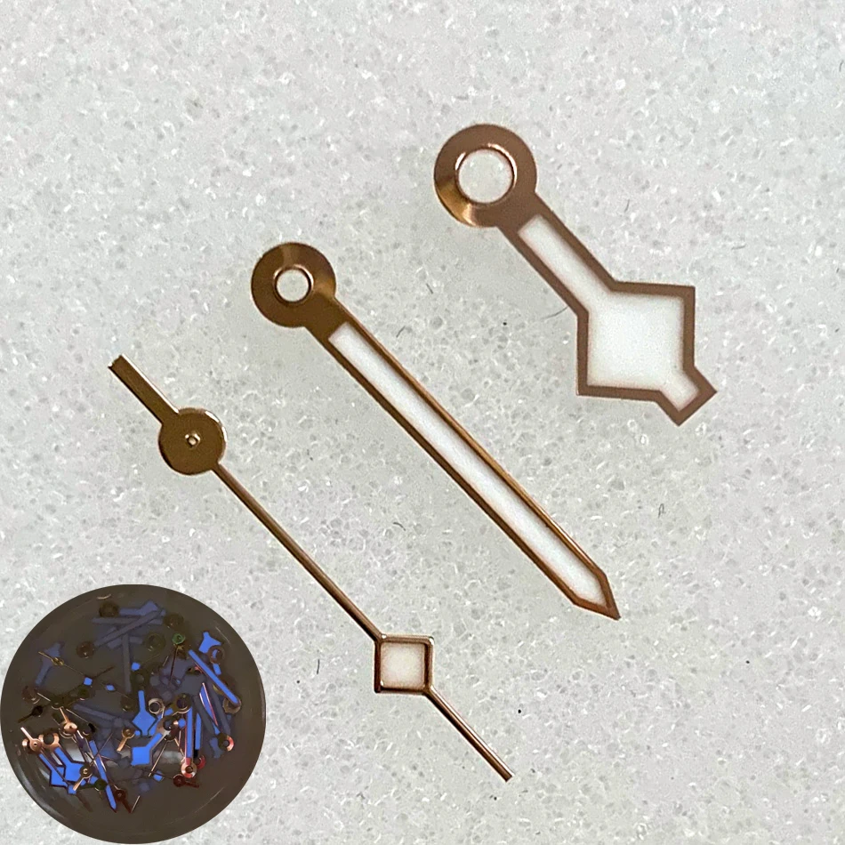 3 Pcs/Set of Blue Luminous Watch Hands for 2824 Movement Silver Rose Gold Watch Pointer Watch Accessories 
3 Pcs/Set of Blue Luminous Watch Hands for 2824 Movement Silver Rose Gold Watch Pointer Watch Accessories