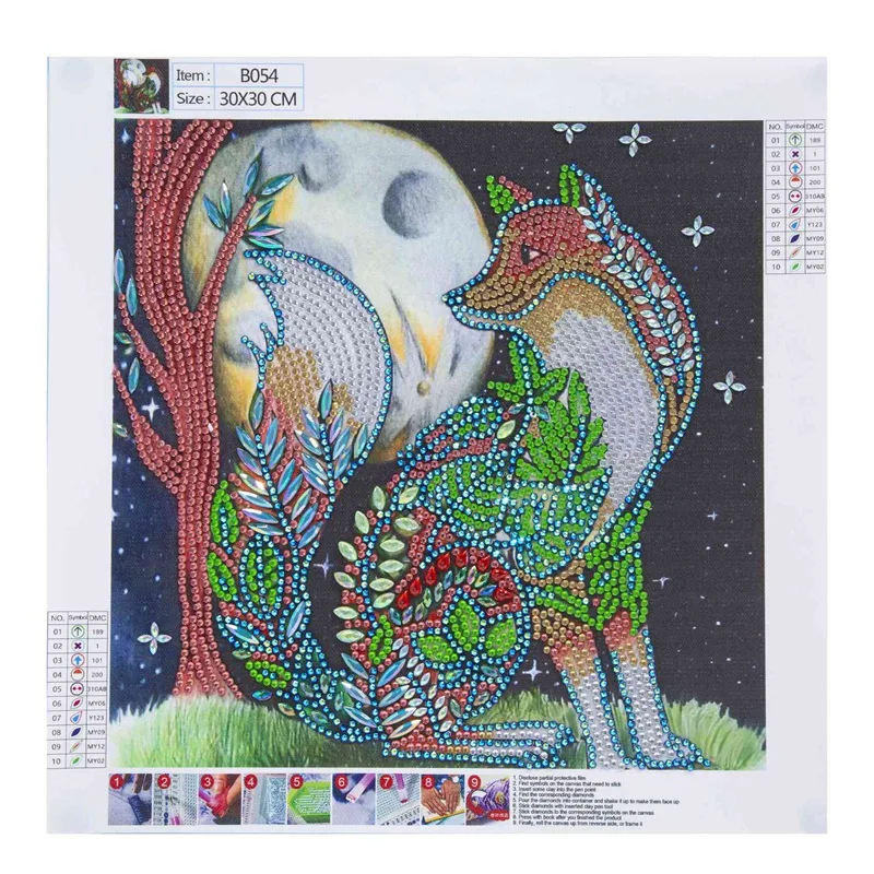 5D Diamond Painting Art Kit Special Shaped Diamond Animal Fox Cross Stitch Pictures Embroidery Craft For Home Wall Decor
5D Diamond Painting Art Kit Special Shaped Diamond Animal Fox Cross Stitch Pictures Embroidery Craft For Home Wall Decor