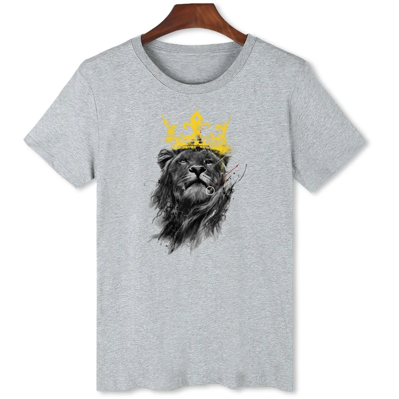 Black Lion King Print T-shirt Men's domineering summer short-sleeved Super cool design exclusive Lion King T-shirt B1-6
Black Lion King Print T-shirt Men's domineering summer short-sleeved Super cool design exclusive Lion King T-shirt B1-6