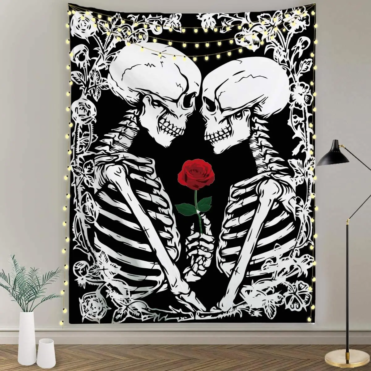 Печать черепа пара Свадебный гобелен Таро карта Звезда Луна Психоделическое гадания богемная стена ткань Скелет Роза
Печать черепа пара Свадебный гобелен Таро карта Звезда Луна Психоделическое гадания богемная стена ткань Скелет Роза