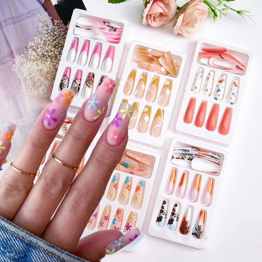 Flowers press on nails, Leaf nails,Flower Press On Nail Flower Nails Daisy Press On Nail 12sizes 24PCS/Box False nails Fake
Flowers press on nails, Leaf nails,Flower Press On Nail Flower Nails Daisy Press On Nail 12sizes 24PCS/Box False nails Fake
