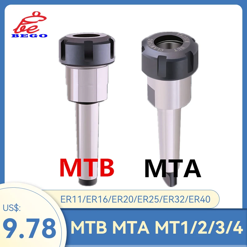 MTB/MTA/MT1/MT2/MT3/MT4 Morse taper ER11/ER16/ER20/ER25/ER32/ER40 collet chuck Holder,CNC tool holder clamp
MTB/MTA/MT1/MT2/MT3/MT4 Morse taper ER11/ER16/ER20/ER25/ER32/ER40 collet chuck Holder,CNC tool holder clamp