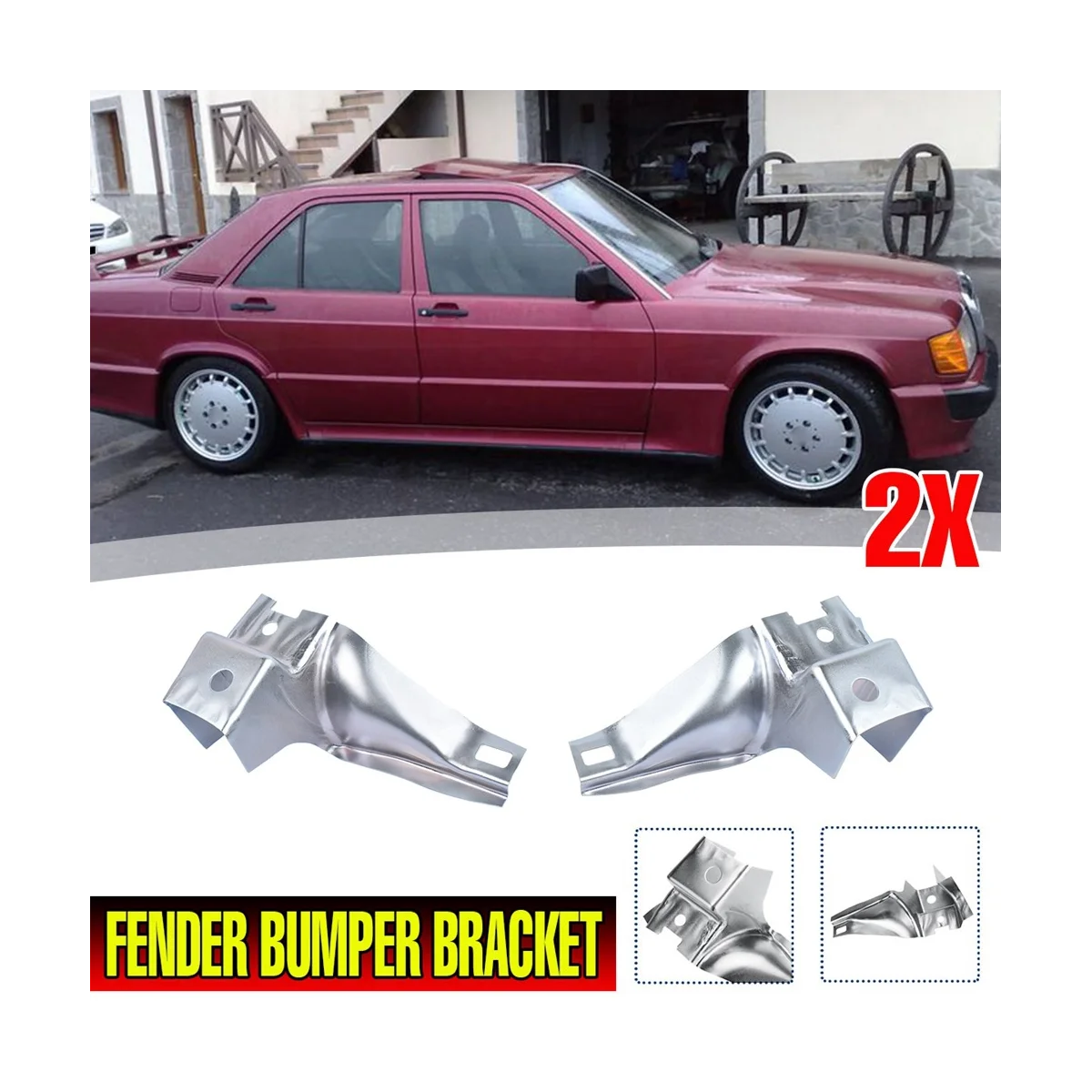 2Pcs Car Fender Bumper Bracket Holder Replacement for Mercedes-Benz W201 190 2016261414 2016261514 Bumper Fender Welding
2Pcs Car Fender Bumper Bracket Holder Replacement for Mercedes-Benz W201 190 2016261414 2016261514 Bumper Fender Welding