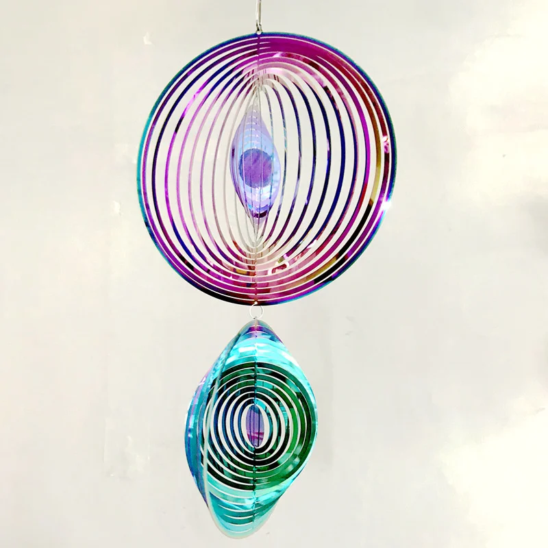 Cargo 3D three-dimensional circular rotary wind chime pendant indoor and outdoor home garden color Pendant
Cargo 3D three-dimensional circular rotary wind chime pendant indoor and outdoor home garden color Pendant