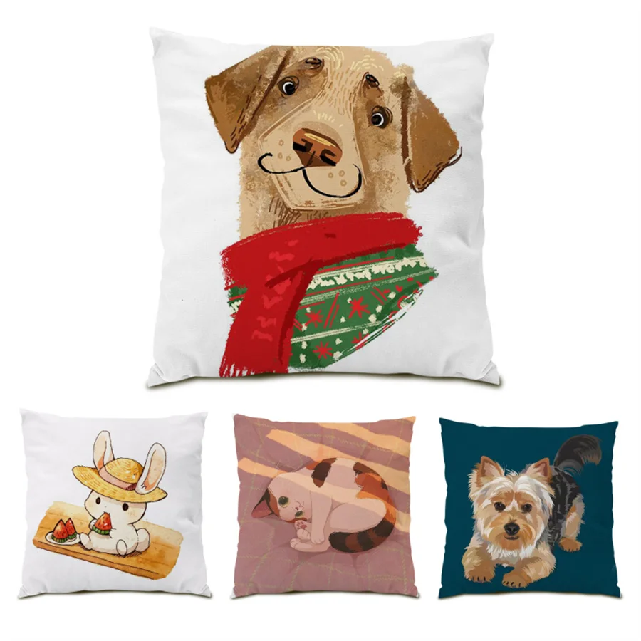 Velvet Cushion Covers 45x45 Vintage Sofas for Living Room Polyester Linen Home Decoration Cute Pillow Cover Animals Decor E0444
Velvet Cushion Covers 45x45 Vintage Sofas for Living Room Polyester Linen Home Decoration Cute Pillow Cover Animals Decor E0444