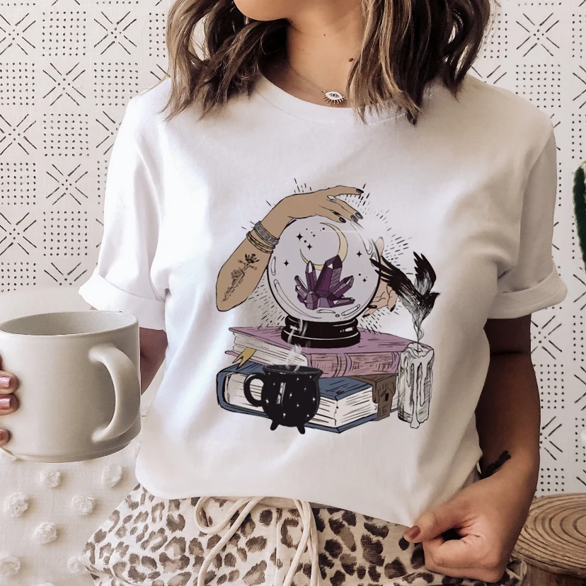 Tee Women Clothes Magic Books Love Cute Lady Casual Top Short Sleeve Fashion Summer Tshirt Spring Female Graphic T-Shirt
Tee Women Clothes Magic Books Love Cute Lady Casual Top Short Sleeve Fashion Summer Tshirt Spring Female Graphic T-Shirt