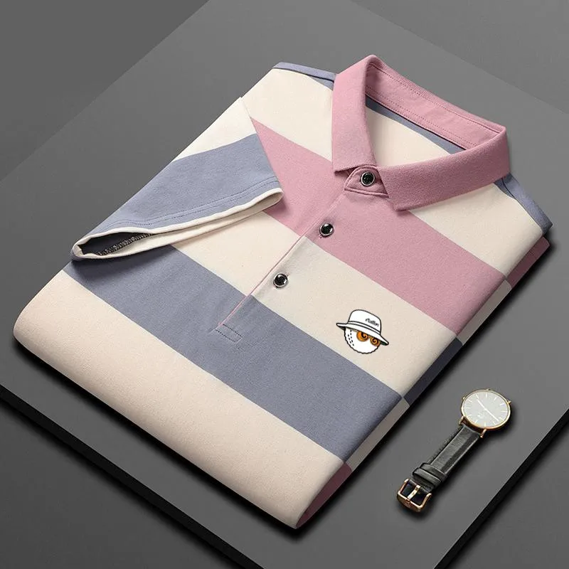 Golf men's classic striped polo shirt Golf casual business cotton short sleeved 2023 summer sports T-shirt Men's wear
Golf men's classic striped polo shirt Golf casual business cotton short sleeved 2023 summer sports T-shirt Men's wear