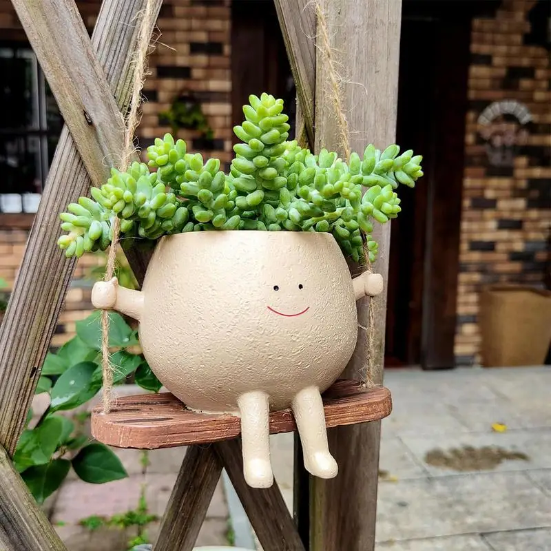 Swing Face Planter Pot Flower Pot Wall Planter Resin Plant Pot for Indoor Outdoor Plants Flower Pot with Unique Face Design
Swing Face Planter Pot Flower Pot Wall Planter Resin Plant Pot for Indoor Outdoor Plants Flower Pot with Unique Face Design