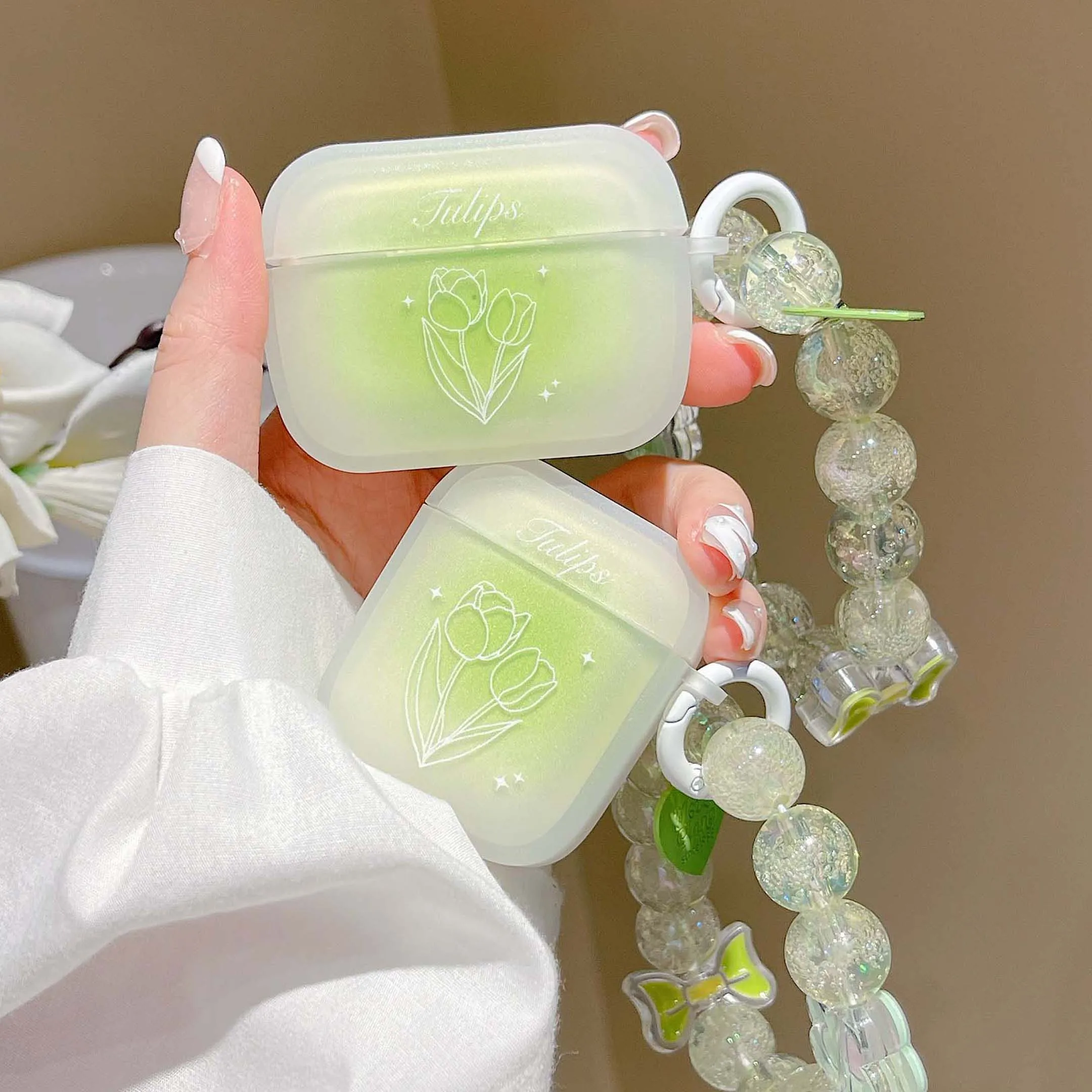 Gradient green tulips flower ins wireless bluetooth earphone case for apple airpods 1 pro 2 3 cute cartoon ins charging box capa
Gradient green tulips flower ins wireless bluetooth earphone case for apple airpods 1 pro 2 3 cute cartoon ins charging box capa