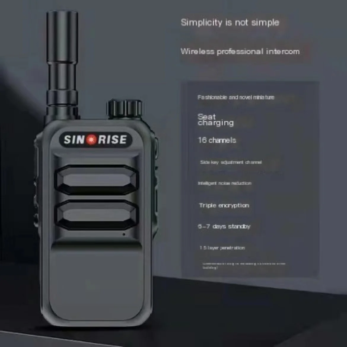 SR-626 Sinorise портативная мини-рация для использования на открытом воздухе на больших расстояниях, строительная площадка для отеля, микро-устро...
SR-626 Sinorise портативная мини-рация для использования на открытом воздухе на больших расстояниях, строительная площадка для отеля, микро-устро...