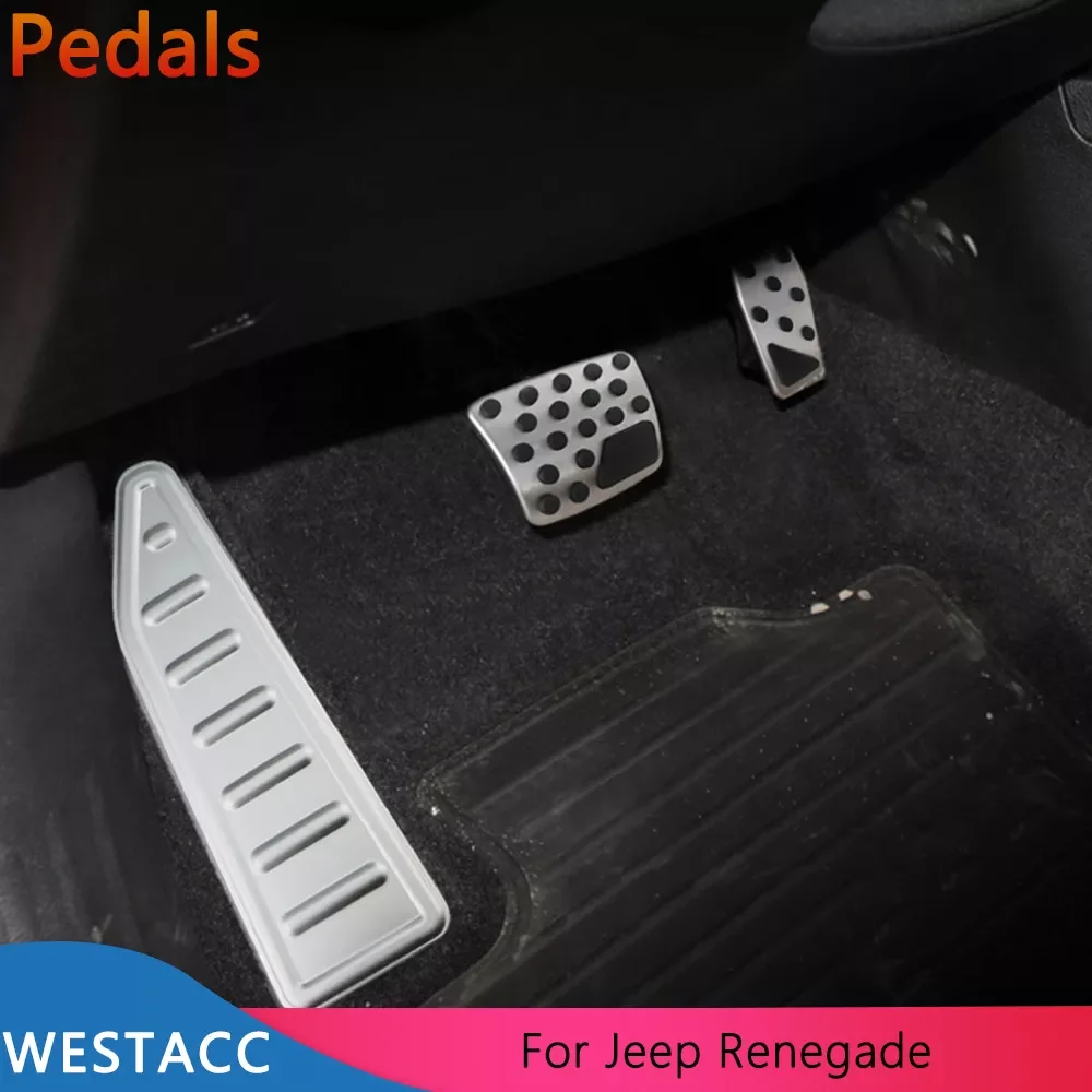 Car Pedals Accelerator Gas Brake Foot Rest Pedal Protective Cover for Jeep Renegade 2014 - 2022 Parts Interior Accessories
Car Pedals Accelerator Gas Brake Foot Rest Pedal Protective Cover for Jeep Renegade 2014 - 2022 Parts Interior Accessories