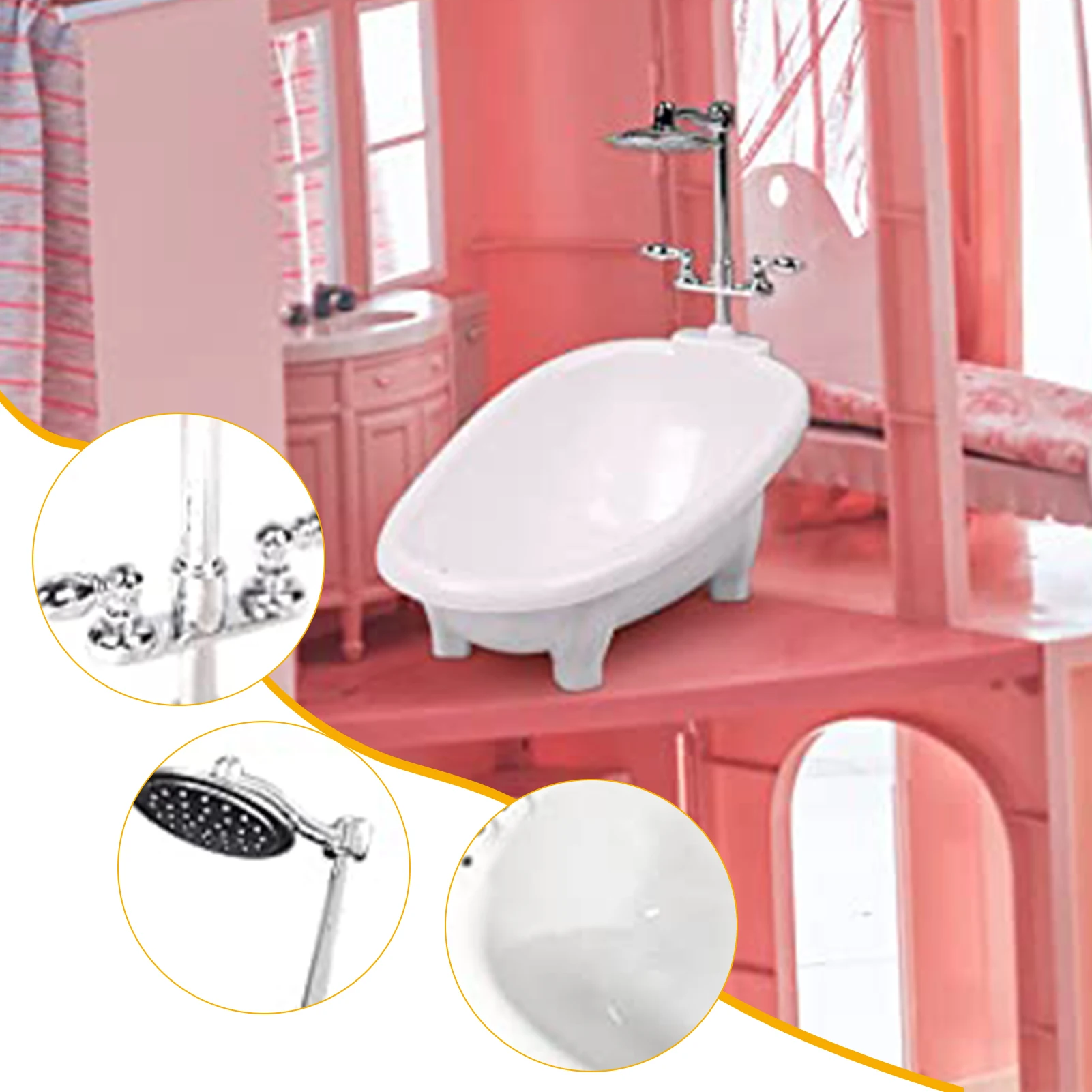 Mini Bathtubs Furniture for Doll House Miniature Doll House Tub Model Toy Kids Birthday Gift E2S
Mini Bathtubs Furniture for Doll House Miniature Doll House Tub Model Toy Kids Birthday Gift E2S