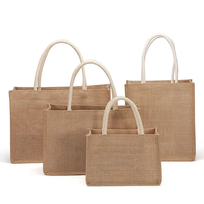 Jute Shopping Totes Bags Eco Friendly Reusable Grocery Handbag Storage Bag Natural Burlap Large Capacity Beach Picnic Unisex
Jute Shopping Totes Bags Eco Friendly Reusable Grocery Handbag Storage Bag Natural Burlap Large Capacity Beach Picnic Unisex