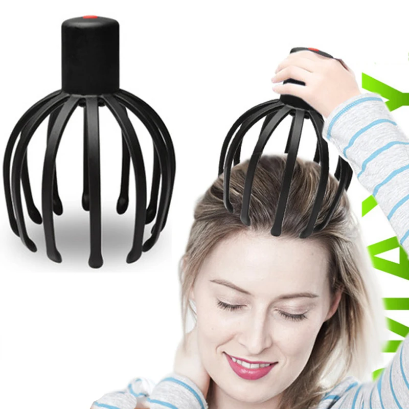 

Electric Octopus Claw Scalp Massager Stress Relief Therapeutic Head Scratcher Relief Hair Stimulation Hands Free Rechargable