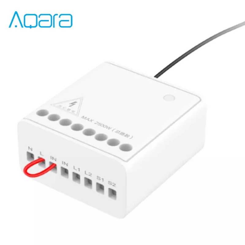 Original Aqara Two-way Control Module Wireless Relay Controller 2 Channels Work For Mijia Smart Home APP Mi Home Homekit
Original Aqara Two-way Control Module Wireless Relay Controller 2 Channels Work For Mijia Smart Home APP Mi Home Homekit