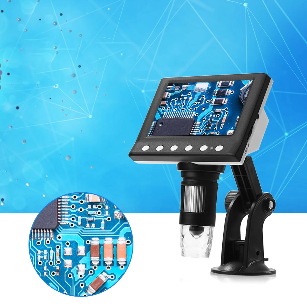 1000X 8 Digital Microscopes Display VGA Phone LED Electronic 4.3 Inch Magnifier for Easily Experiment Accessories
1000X 8 Digital Microscopes Display VGA Phone LED Electronic 4.3 Inch Magnifier for Easily Experiment Accessories