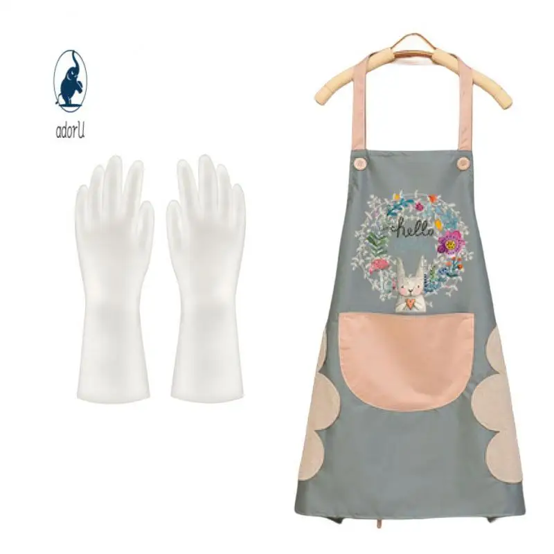 Neck Strap Design Waterproof Apron Flat Needle Thread Edge Latex Gloves Durable Wearing Is Not Tiring Anti-greasy Apron Apron
Neck Strap Design Waterproof Apron Flat Needle Thread Edge Latex Gloves Durable Wearing Is Not Tiring Anti-greasy Apron Apron